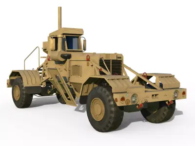 Husky mine detection vehicle 3D model