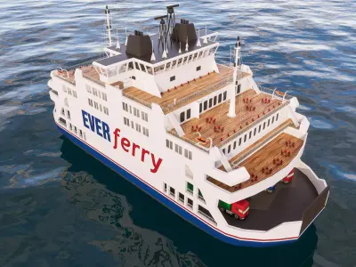 Yacht boat cruise collecttion 4 3D model