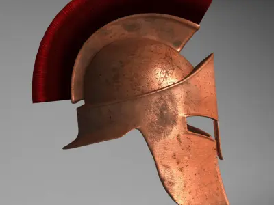 Spartan Helmet 3D model 4