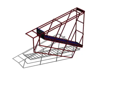 Escada Stairs 19 Steps Degraus 3D model
