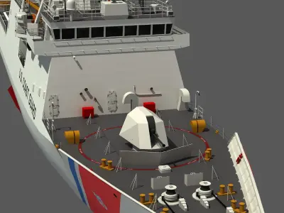 USCGC KIMBALL - LEGEND CLASS US CUTTER-COAST GUARD 3D model