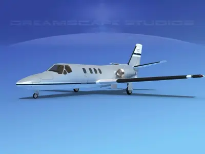Cessna 500 Citation I V07 3D model
