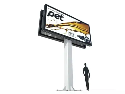Billboard M2 Low-poly 3D model