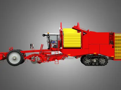 Varitron Potato Harvester 3D model