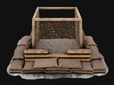 Blindage Dugout Free low-poly 3D model