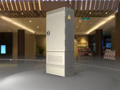 Electrical Distribution Cabinet 171 Low-poly 3D model