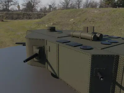 K wagen british armoured tank Free 3D model