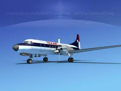 Convair CV-580 Texair 3D model