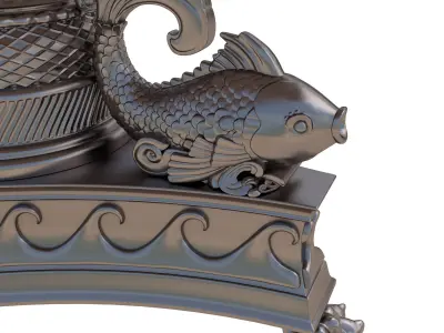 Erskine Memorial Fountain 3D model