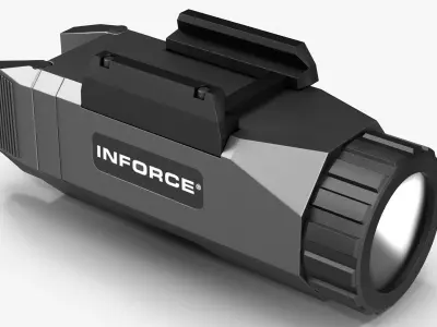 Inforce Tactical Flashlight Low-poly 3D model