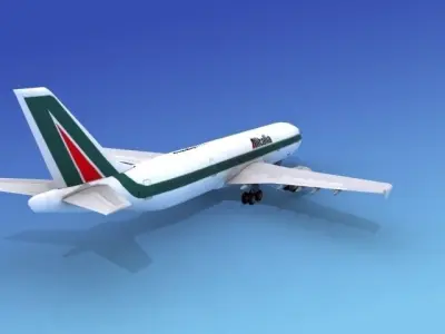 Airbus A300 Alitalia 3D model