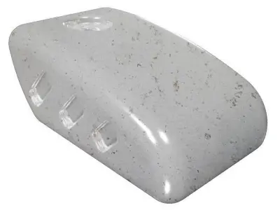 Aluminium Bike Fuel Tank Low-poly 3D model