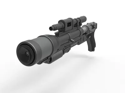 Ion Launcher Blaster A-180 from Star Wars 3D model