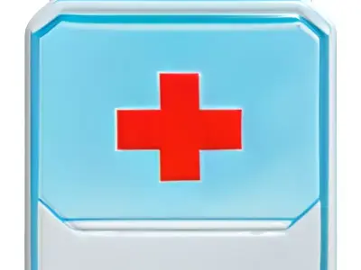 Futuristic Medical Kit Game Asset Low-poly 3D model