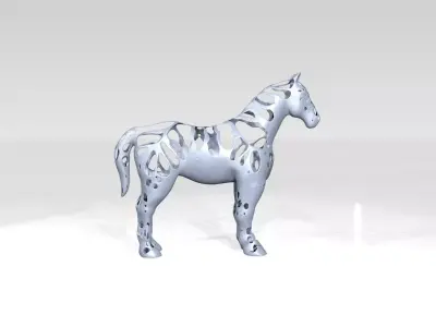 Horse Dust Voronoi 3D model