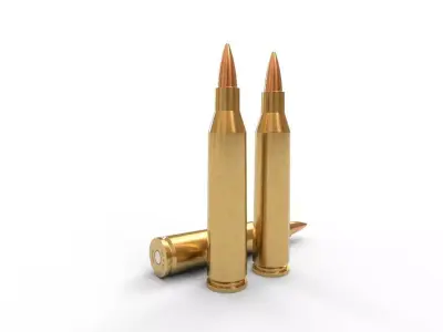 56x57mm Ammo Low-poly 3D model