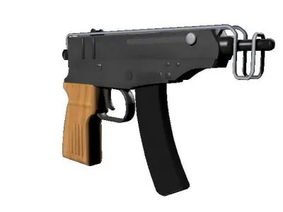 VZ61 Skorpion Low-poly 3D model