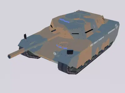 Bernardini Prototypes MB-3 Tamoyo III Low-poly 3D model