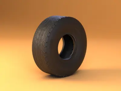 Generic Tyre Low-poly 3D model