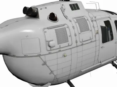 MBB BO-105 3D model purchase