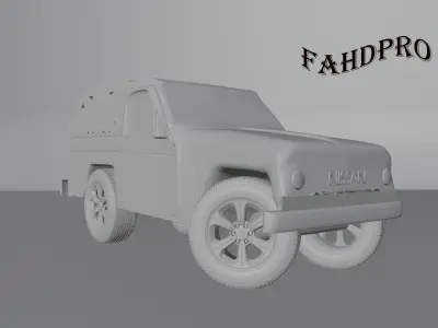Nissan Patrol 1985 Low-poly 3D model