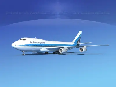 Boeing 747-100 Aerolineas Argentinas 3D model