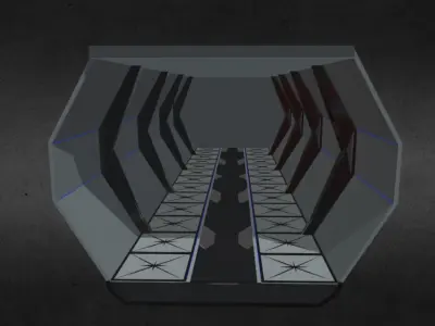 Space Station Low-poly 3D model