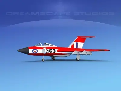 Gloster F-9 Javelin V02 3D model