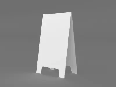 a board  Free low-poly 3D model