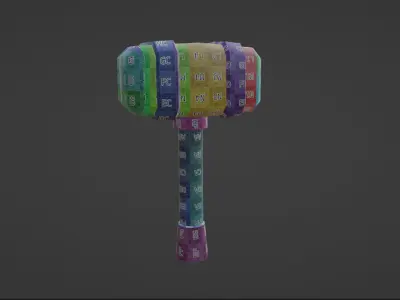 Stone Destroyer Free low-poly 3D model