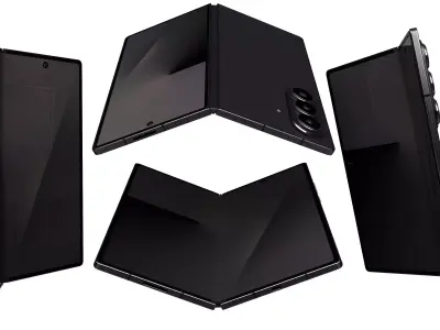 Samsung Galaxy Z Fold7 Jet Black 3D model