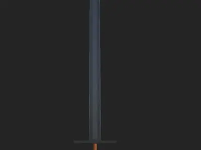 Low-Poly Sword 2 Free low-poly 3D model