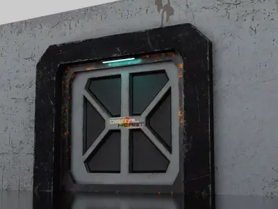 Digital Heart - Energy Core Chamber Sci-Fi Environment  Low-poly 3D model