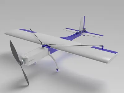 3D Printable RC Plane BowerBird 3D print model