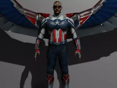 Falcon 3D model 3D model