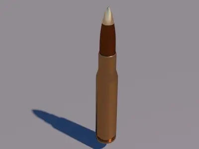 50cal bullet 3D model