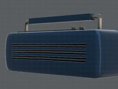 Radio V01 Low-poly 3D model