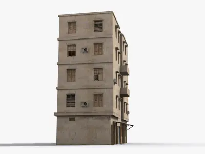 Arab Middle East Building x19 Low-poly 3D model