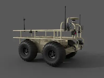 Probot UVG unmanned ground vehicle Low-poly 3D model