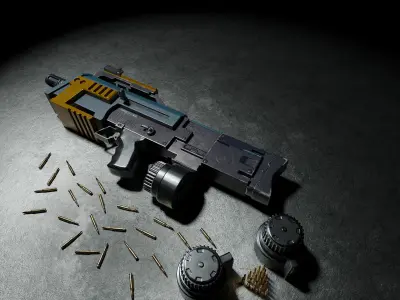 Narkot 69 SMG Low-poly 3D model