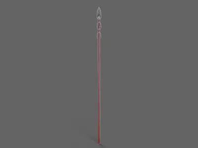 PBR Spear V3a Low-poly 3D model