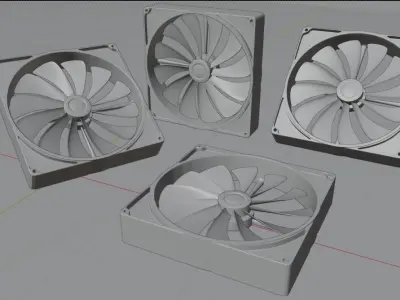 PC Fan 3D model