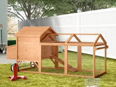 Bayer Feet Chicken Coop -Chicken Run 3D model