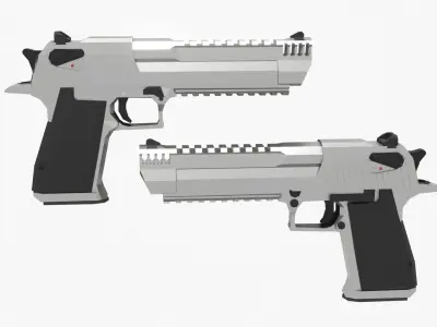 Desert eagle Low-poly Low-poly 3D model