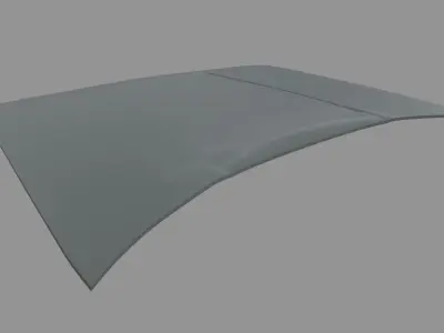Car Bonnet 07 Low-poly 3D model