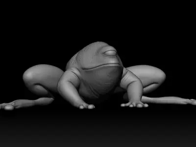 3D PRINTABLE SORGAN FROG MANDALORIAN BABY YODA 3D print model