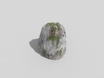 Detailed Rock 3D model