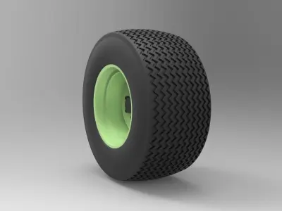 Car wheel 3D model