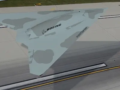 X47-B UAV - High Poly 3D Model 3D model