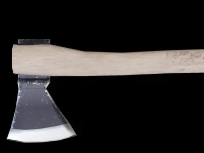 Game Ready Basic Axe Free low-poly 3D model